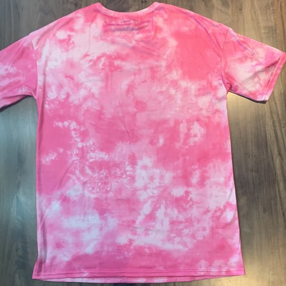 SHEIN Pink Tie Dye and Graphic Print Tee - Picture 4 of 4